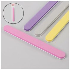 Пилка- полировка, абразивность 100/180, 18 см, цвет микс Queen Fair