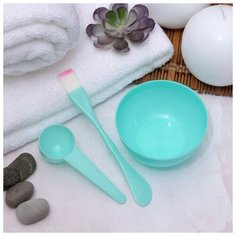 Набор косметический для масок, 3 предмета, цвет микс Queen Fair