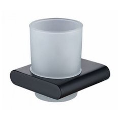 Держатель стакана(стекло) KAISER Black (латунь+цинк) (KH-2725)