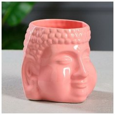 Кашпо "Будда", розовое, керамика, 1.3 л