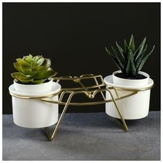 Набор кашпо на подставке 2 шт, 24*8*8см Take It Easy