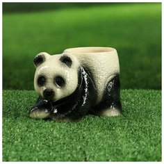 Фигурное кашпо "Панда", 0.5 л Керамика ручной работы