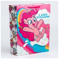 Пакет ламинат вертикальный "С Днем Рождения!", 31х40х11 см, My Little Pony Hasbro