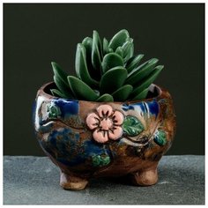 Кашпо керамическое на ножках, 6*6*5см Take It Easy