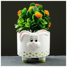 Кашпо керамическое "Кролик" 10*10см Take It Easy