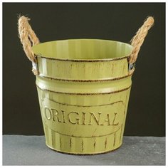 Кашпо- ведерко "Оригинальное" цвет микс, 16*16*15 см Take It Easy