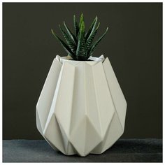 Кашпо керамическое "Многогранник" 14*12,5см, микс Take It Easy