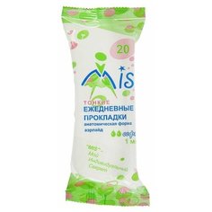 Прокладки ежедневные «Mis» айрлайд Soft, анатомическая форма, 20 шт/уп