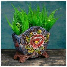 Кашпо фигурное "Роза", на ножках 15,5*5,5*13,5см Take It Easy