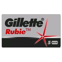 Сменные лезвия для безопасных бритв Rubie, 5 шт Gillette