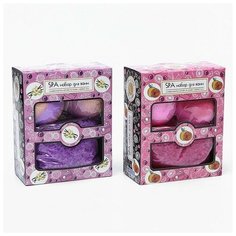 Соль морская для ванн 450 г + соль шипучая для ванн Spa by Lara 2 х140 г, 730 г микс