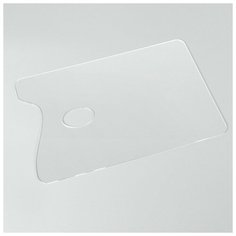 Палитра акриловая прямоугольная 2 мм, 20x30 см, прозрачная Calligrata