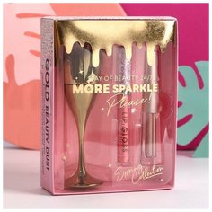 Подарочный набор: парфюм, глиттерные тени и блеск для губ More sparkle, please! Beauty Fox