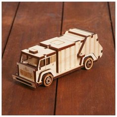 Деревянный конструктор. Cборная модель «Мусоровоз Altair