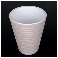 Кашпо со вставкой «Валенсия», 2,8 л, цвет жемчужный Plast Avenue