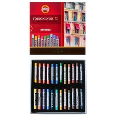 Пастель сухая художественная 72 цвета, Koh- I- Noor TOISON D`OR 8517/72