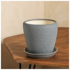 Горшок для цветов "Грация", шёлк, металлик, керамика, 2.5 л Oriana