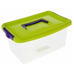 Контейнер для хранения с крышкой, 4 л, 30×17×13 см, цвет салатовый Idea (М Пластика)