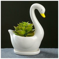 Кашпо фигурное "Лебедь" 15*7,5*11см Take It Easy