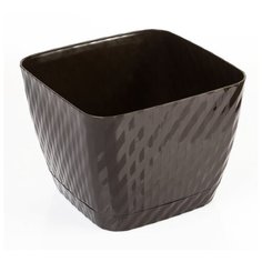 Кашпо «Классика», 1 л, цвет шоколадный Сибполимер