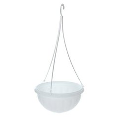 Кашпо для цветов подвесное «Джулия» 3,5 л, цвет белый Alternativa