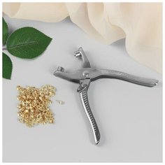 Щипцы для установки блочек, с блочками, 100 шт, 13,5 × 9 см Арт Узор