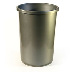 Корзина для бумаг пластик цельная 12л Uni серая Calligrata