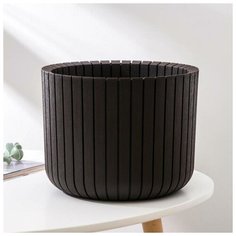 Кашпо «Шато», 8 л, цвет коричневый ротанг Idea (М Пластика)