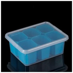 Контейнер для хранения Basic, 3 л, 6 вставок, цвет микс Fun Box