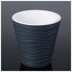 Кашпо со вставкой «Валенсия», 2 л, цвет антрацит Plast Avenue