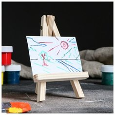 Мини- мольберт для фото, 14 х 9.5 см Доброе дерево
