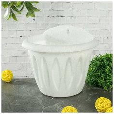 Кашпо настенное «Фелиция», 1 л, d=16 см, цвет мраморный Martika