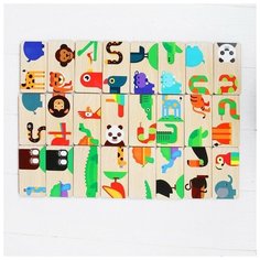 Развивающая игра «Домино. Тропические животные», пластиковая коробка Тимбергрупп