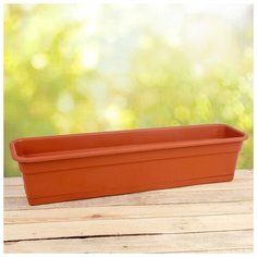 Ящик балконный для цветов, 80 см, цвет терракотовый Darel Plastic