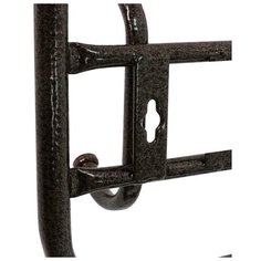 Вешалка настенная с полкой, 6 крючков, 72,5×22×26,5 см, цвет медный антик ЗМИ