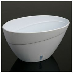 Кашпо с прикорневым поливом Calipso, 2 л, цвет белый Santino