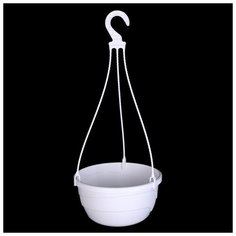 Кашпо с прикорневым поливом «Мальва», 4,7 л, цвет белый, подвес В подарок Plast Avenue