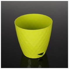 Кашпо с прикорневым поливом «Румба», 1,5 л, цвет салатовый Plast Avenue