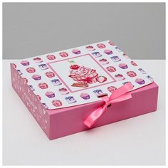 Складная коробка подарочная «Наслаждайся», 20 х 18 х 5 см Дарите счастье