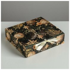 Складная коробка подарочная «Сказочного нового года», 20 × 18 × 5 см Дарите счастье