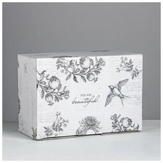 Коробка‒пенал «Шебби», 22 × 15 × 10 см Дарите счастье