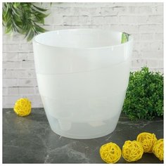 Кашпо со вставкой «Грация», 2 л, цвет прозрачный Plast Avenue