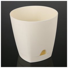 Кашпо с прикорневым поливом Amsterdam, 2,5 л, цвет сливочный In Green