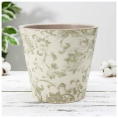 Кашпо со вставкой «London Deco. Изящный узор», 1,6 л In Green