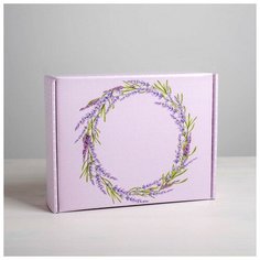 Складная коробка «Лаванда», 27 × 21 × 9 см Дарите счастье