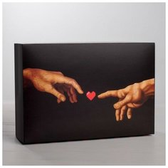 Коробка складная LOVE, 16 × 23 × 7.5 см Дарите счастье