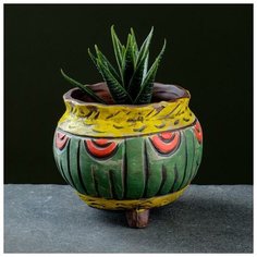 Кашпо фигурное "Узоры", на ножках 8*8см Take It Easy