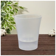 Кашпо со вставкой «Арте- Дея», 2 л, цвет дымчатый Santino