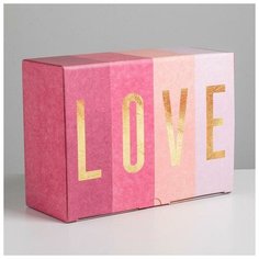 Коробка сборная «Любовь», 26 × 19 × 10 см Дарите счастье