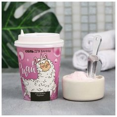 Соль для ванны в стаканчике «Сияй», аромат персиковый, 260 г Beauty Fox